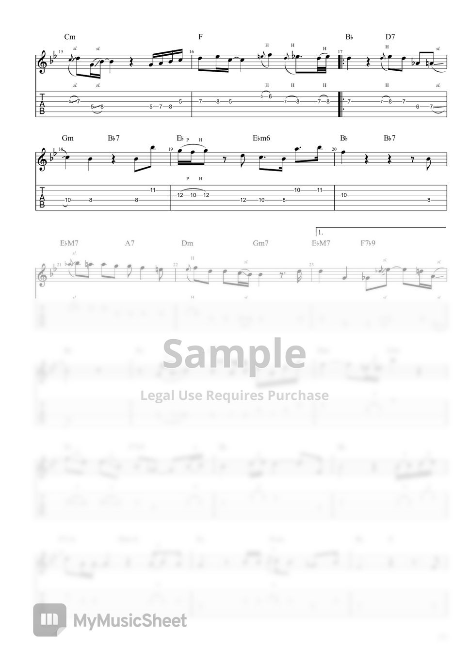 jannabi-for-lovers-who-hesitate-electric-guitar-cover-sheets-by-hyeon