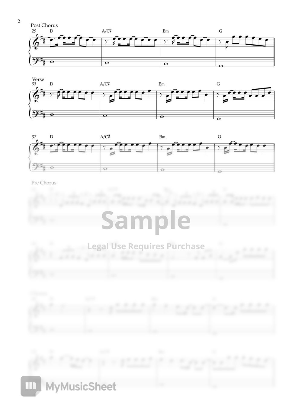 Ed Sheeran Eyes Closed (EASY PIANO SHEET) Partitura by Pianella Piano