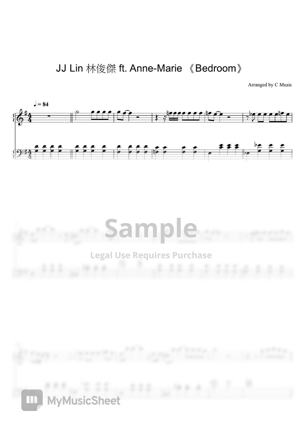 JJ Lin 林俊傑 ft. Anne-Marie - Bedroom by C Music