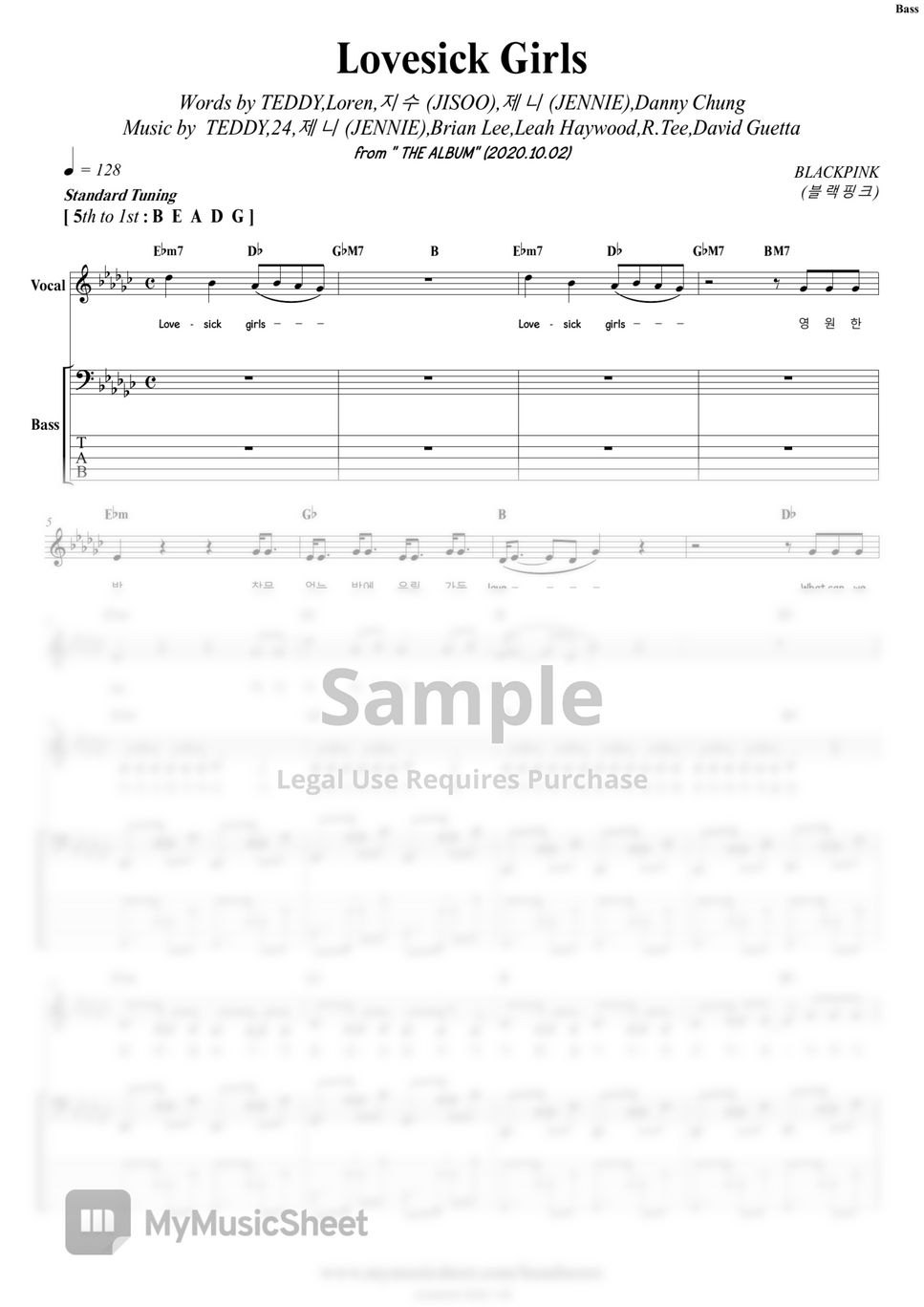 blackpink-lovesick-girls-bandscore-sheets