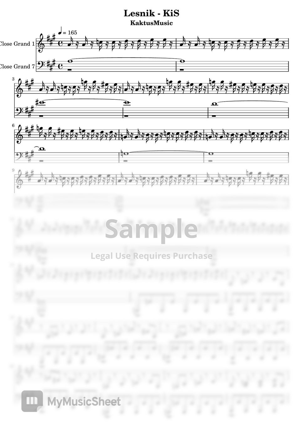 Король и Шут - Лесник Sheets by KaktusMusic