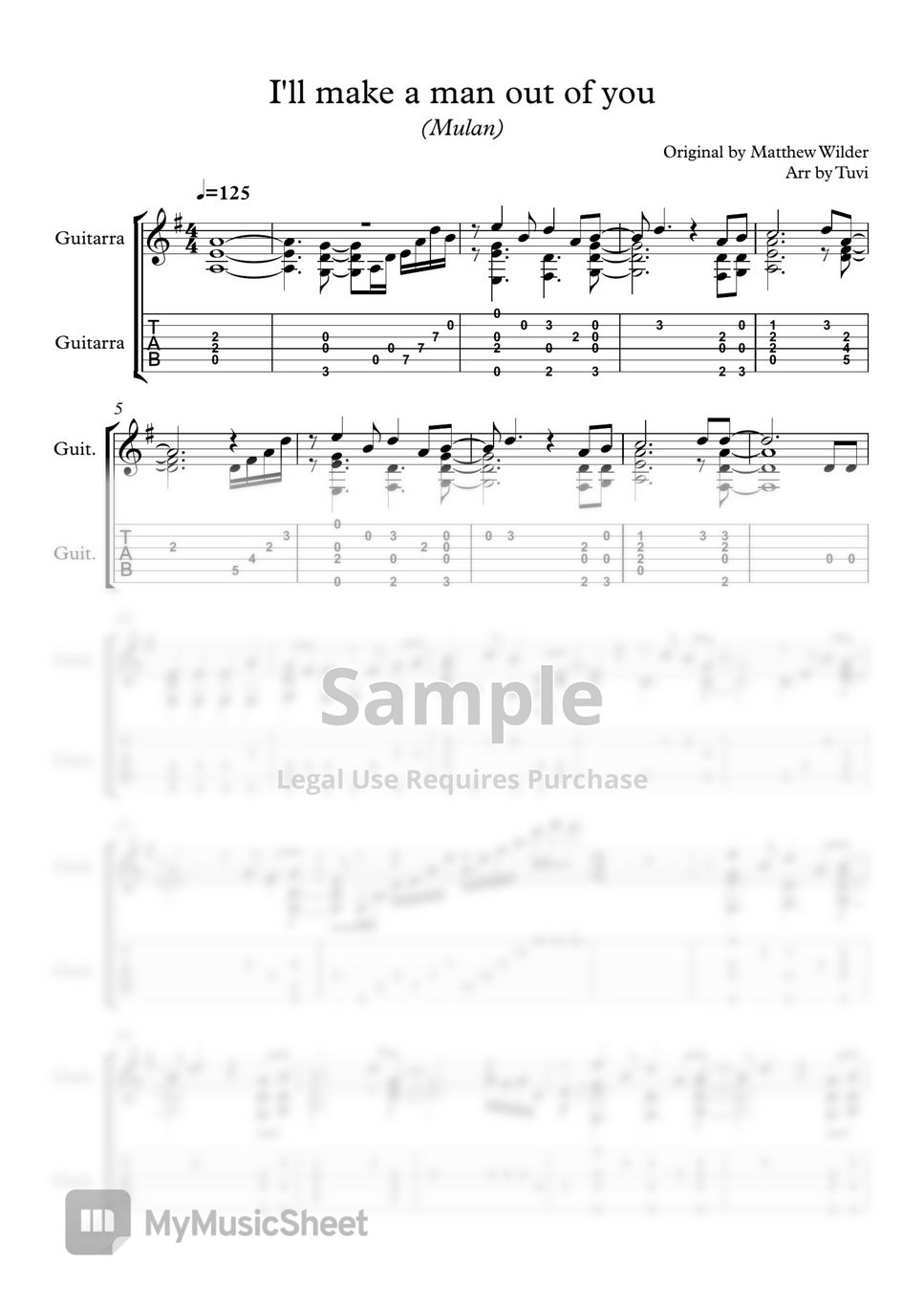 matthew-wilder-i-ll-make-a-man-out-of-you-classical-guitar-guitar