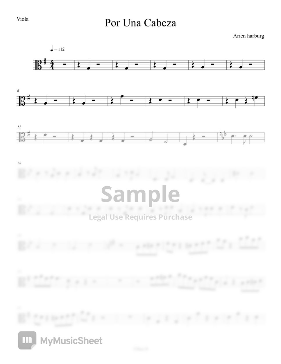 Carlos Gardel - por una cabeza (Flute, Clarinet String Quintet) by Sanghyeon