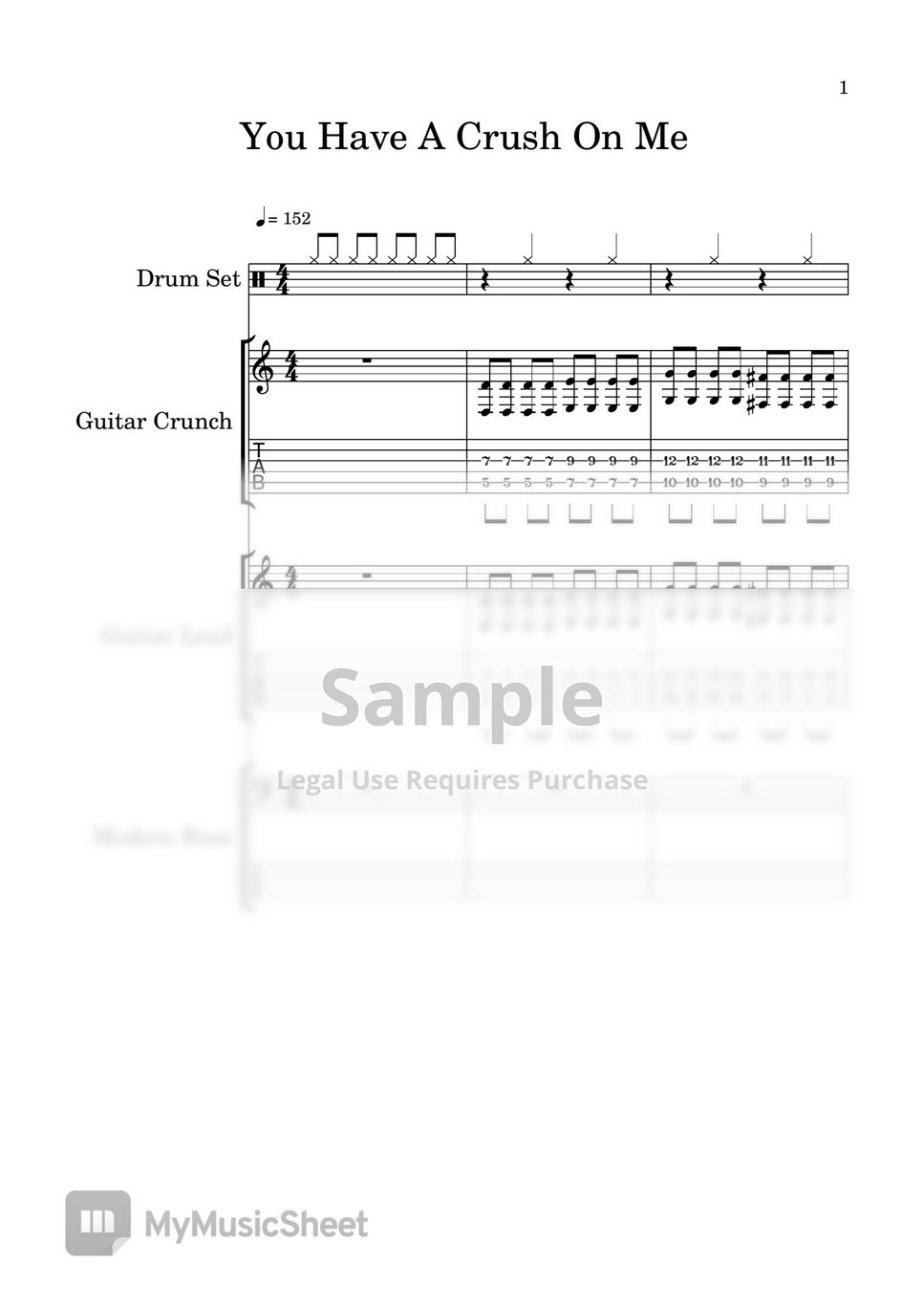 Mido and Falasol You Have A Crush On Me Sheets by Just Music And Film