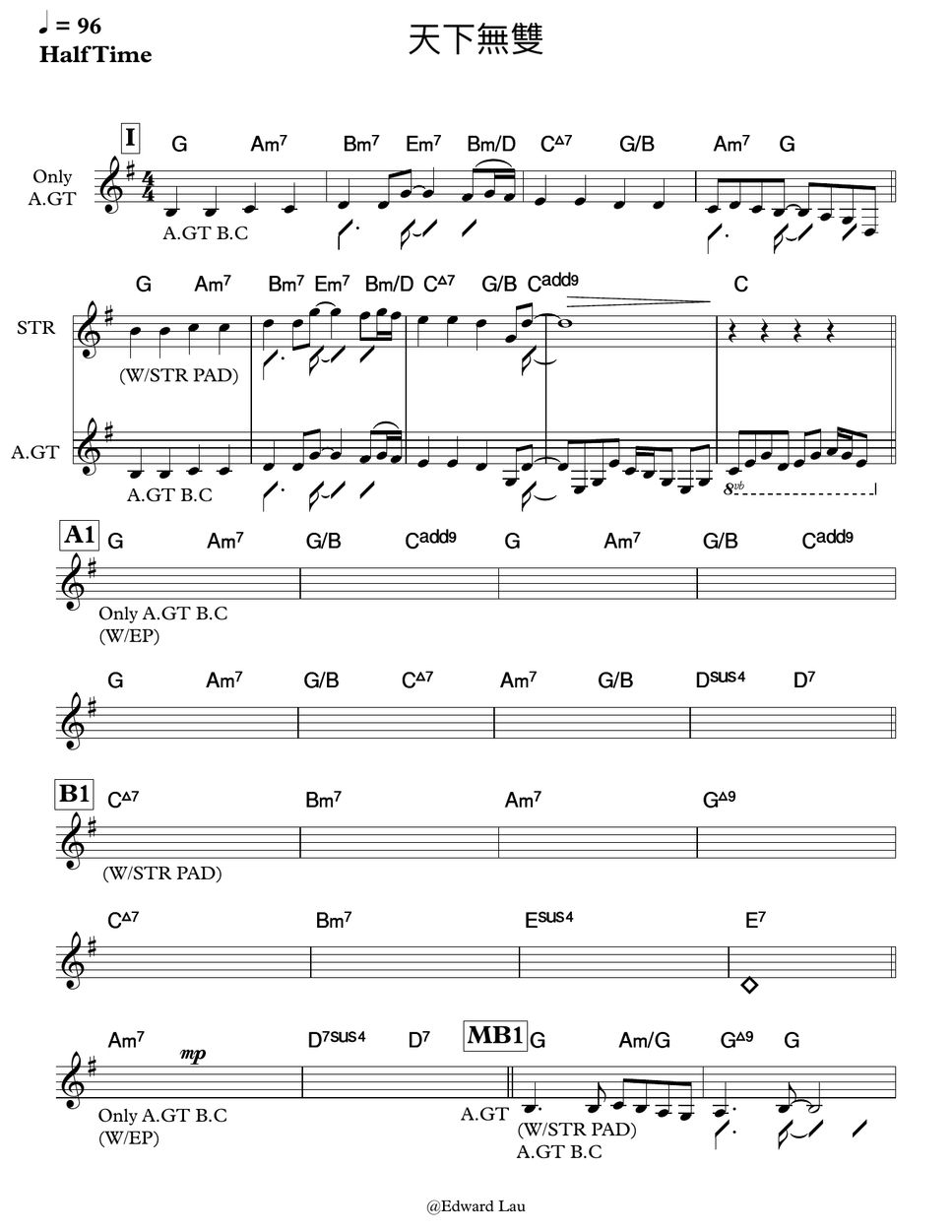 陳奕迅 - 天下無雙 by edward8561