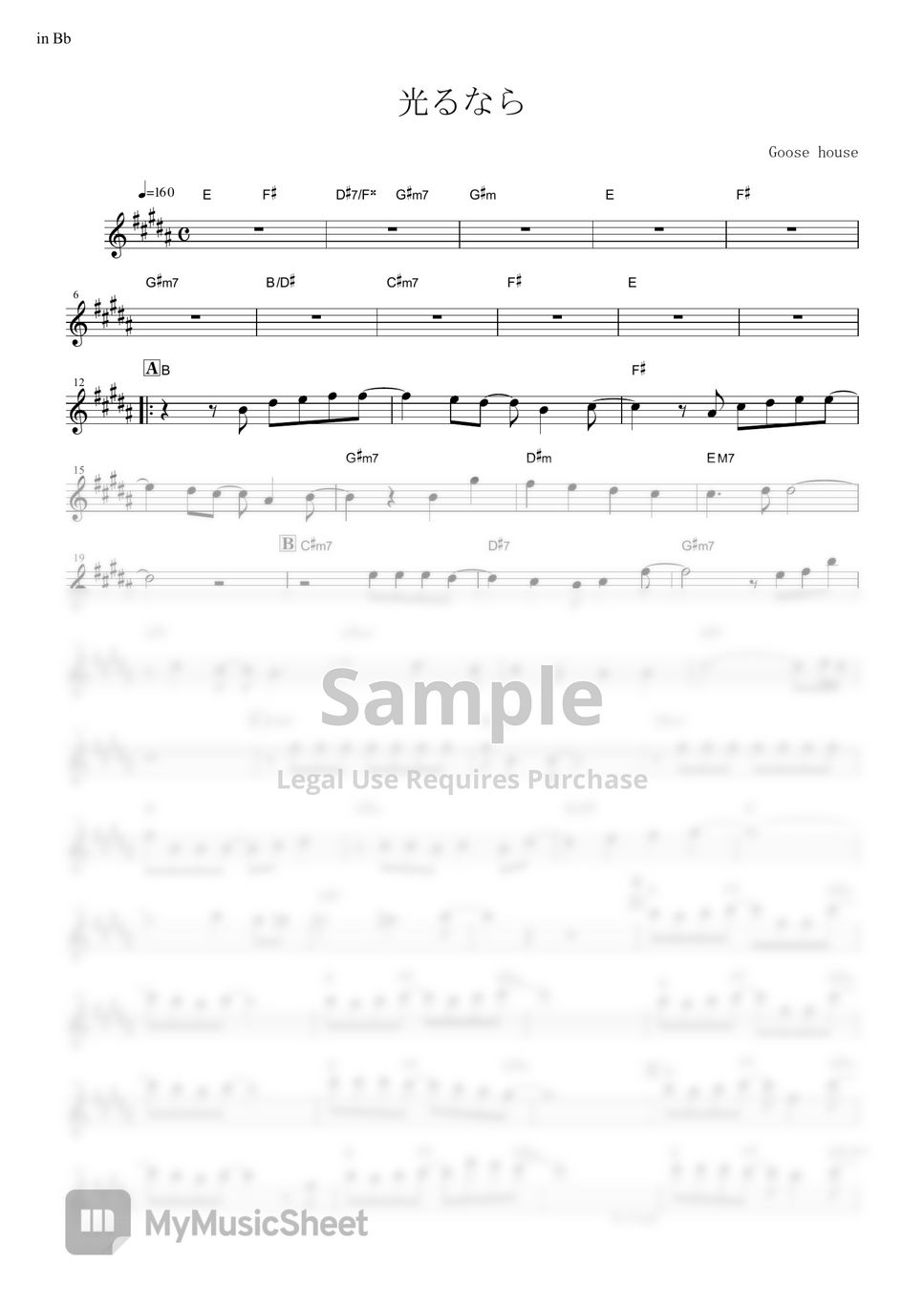 Hikaru Nara Score, PDF, Saxophone