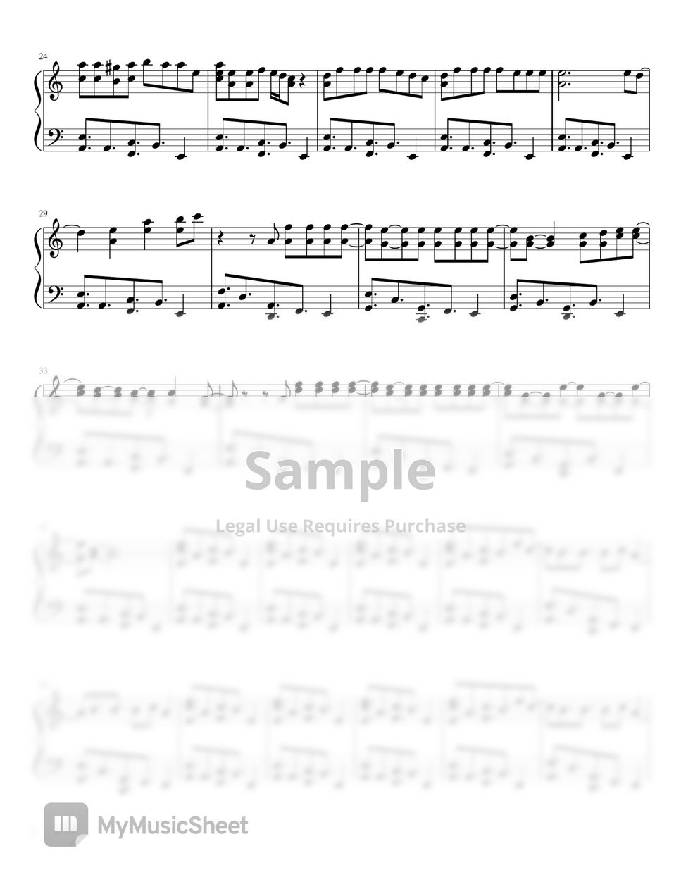 Lady Gaga ft BLACKPINK Sour Candy Sheets by Cerenceri