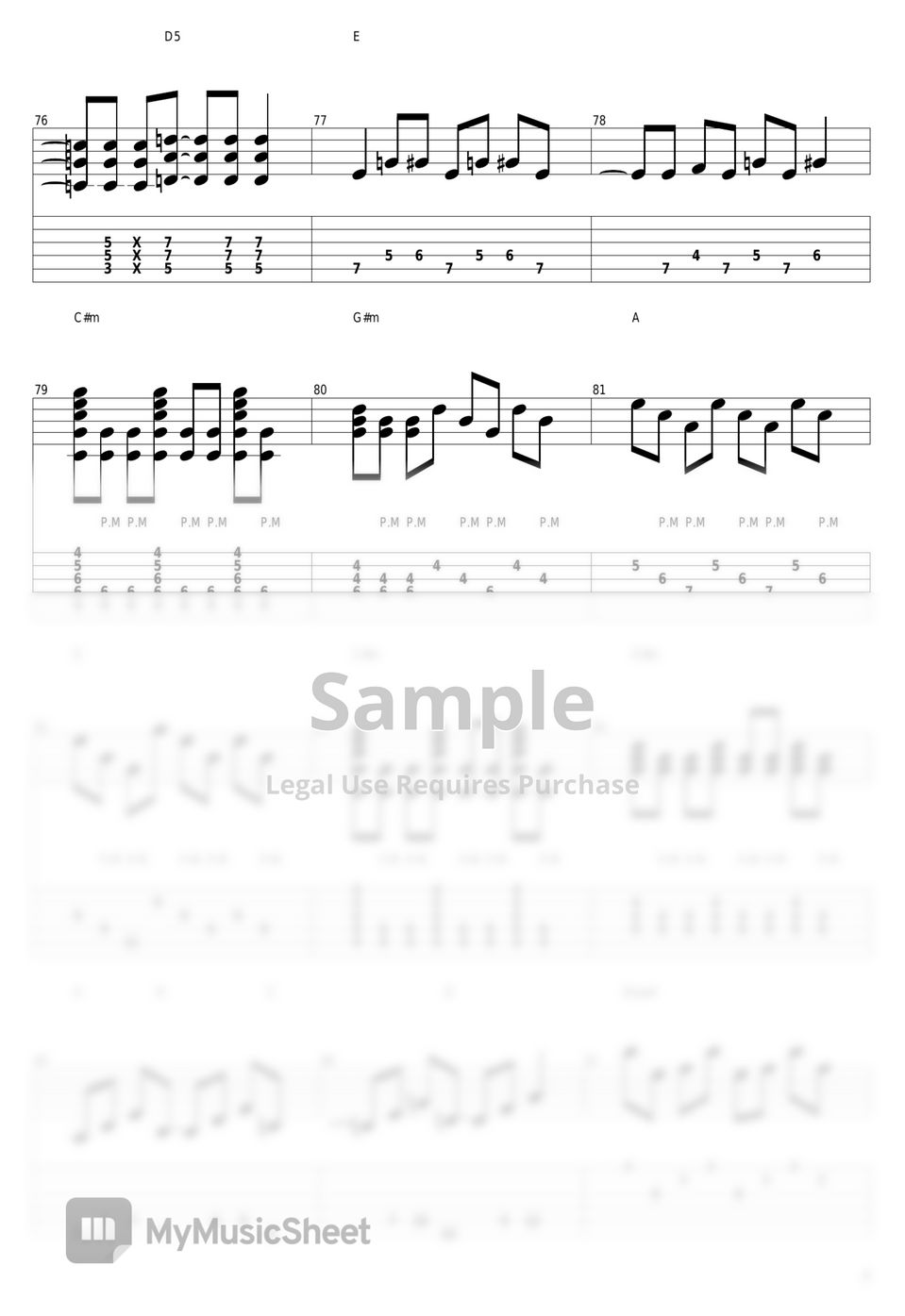 和田光司 - Butter-Fly by guitar cover with tab