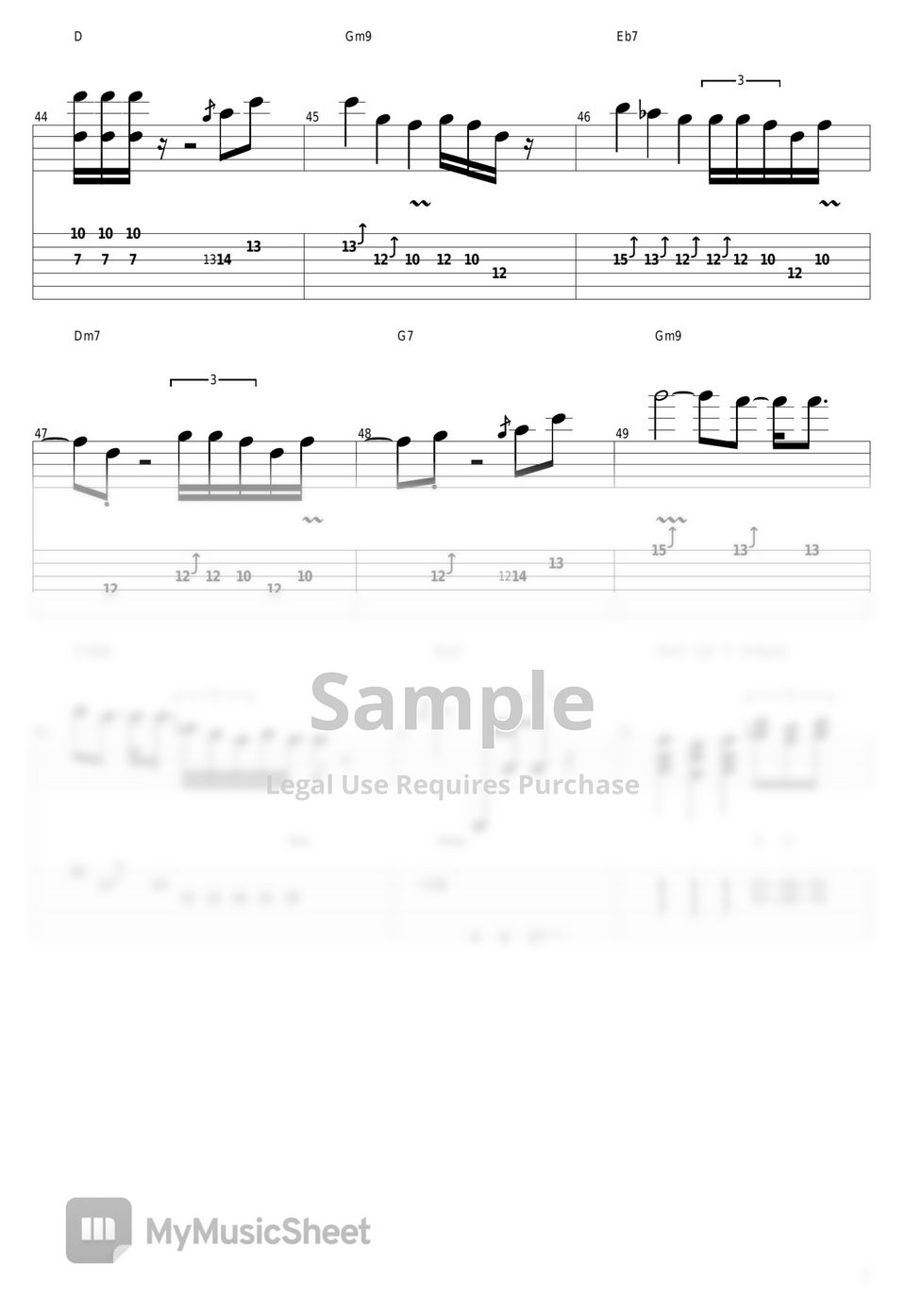 Mariya Takeuchi - Plastic Love by guitar cover with tab