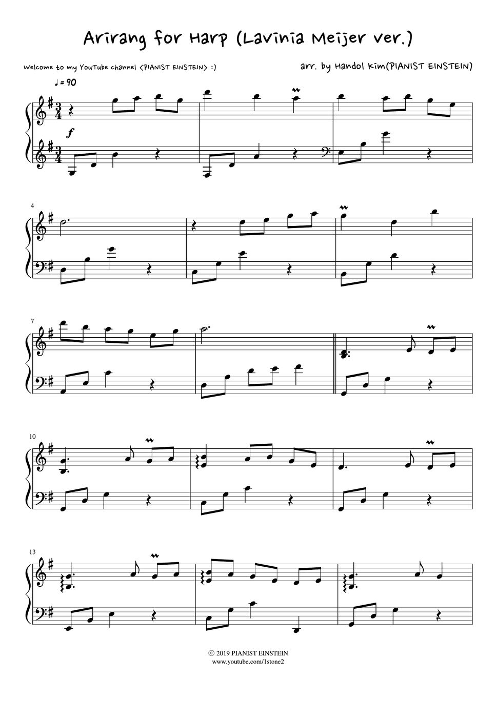 pianist-einstein-harp-arirang-sheet