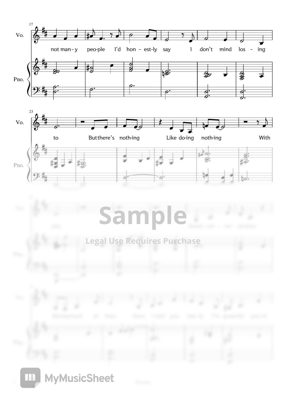 bruno-major-nothing-vocal-piano-sheets-by-daeunir