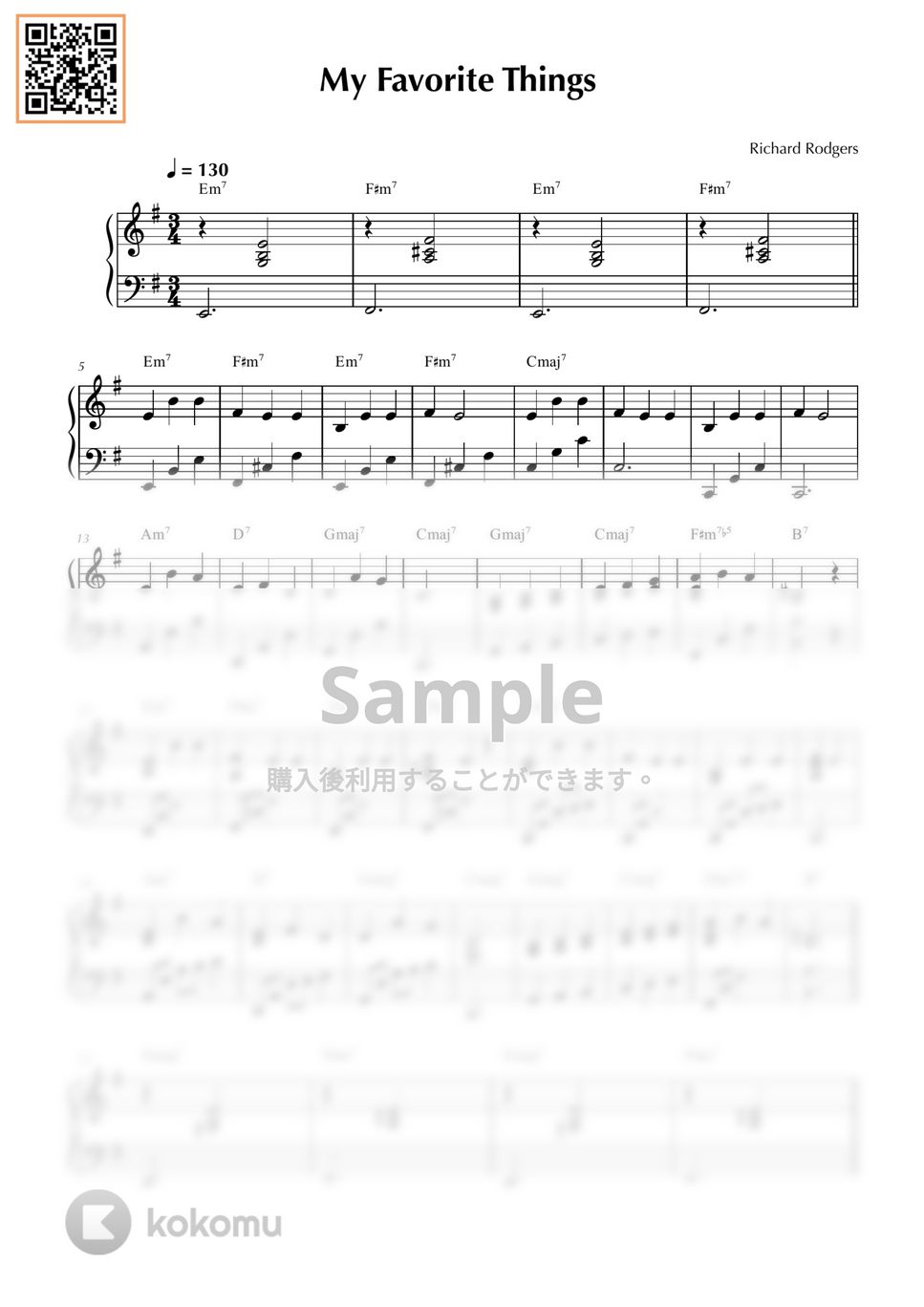 Richard Rodgers - My Favorite Things (Jazz Piano Ver.) by DEUTDAMUSIC