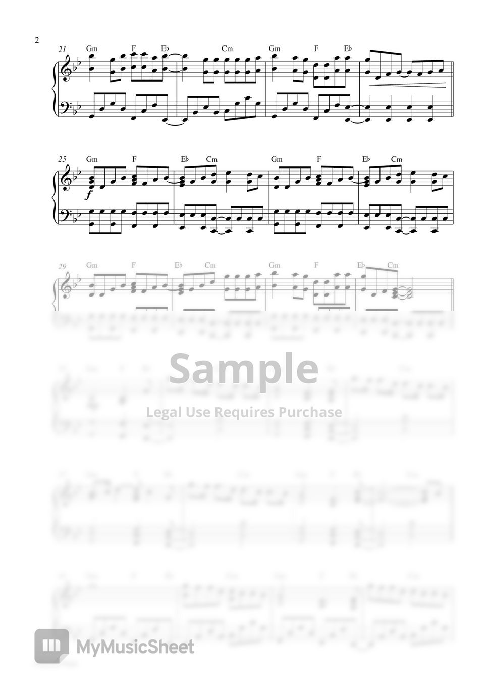 David Guetta, Bebe Rexha - I'm Good (Blue) (Piano Sheet) by Pianella Piano
