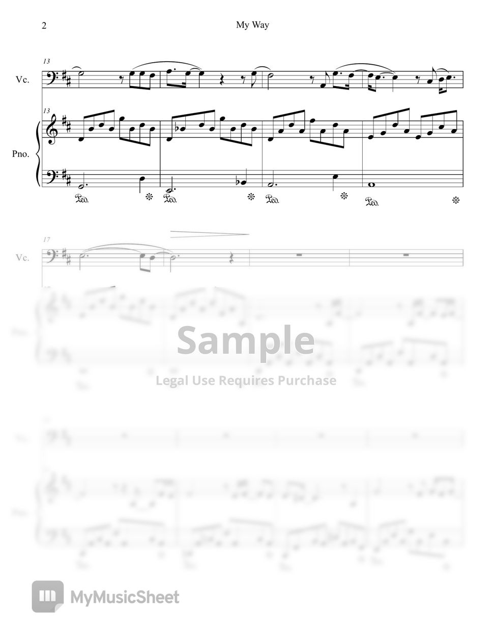 Frank Sinatra - My Way (Cello Solo with Piano Accompaniment) by Genti Guxholli