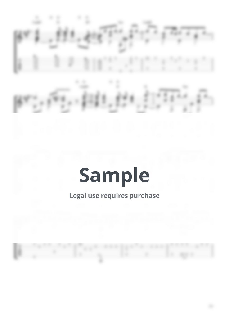 Ikimonogakari - Blue Bird (Naruto: Shippuden OP3) Tab + 1staff by Eddie