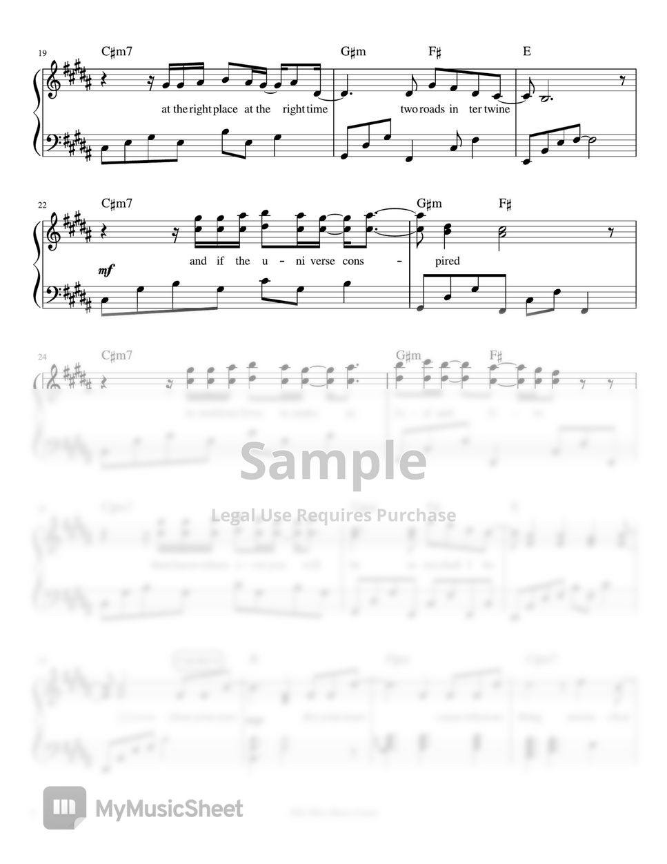 Rivermaya - You'll Be Safe Here (piano sheet music) by Mel's Music Corner