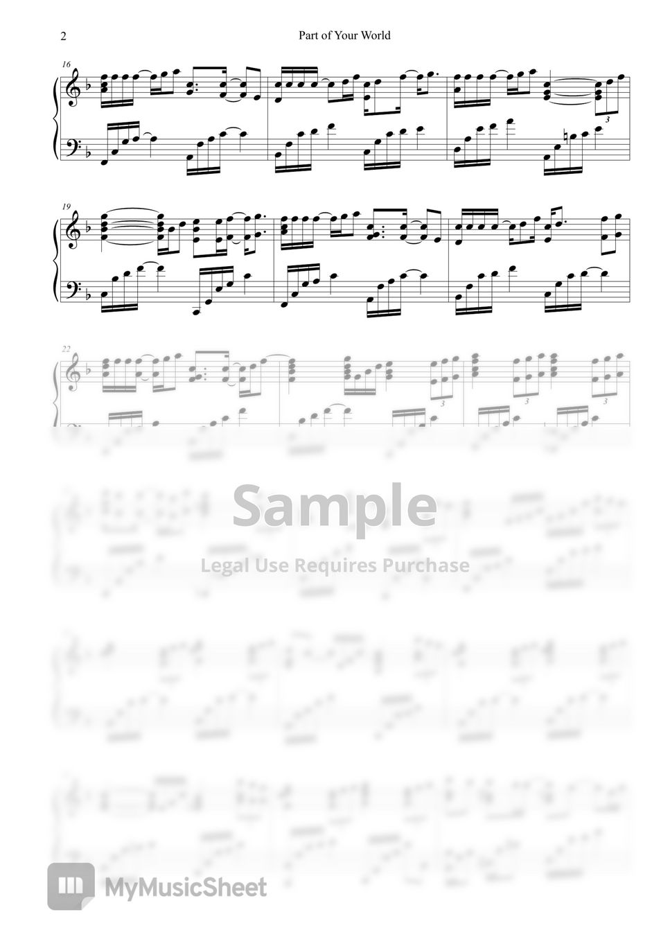 디즈니OST - 디즈니피아노12곡모음집(인어공주,미녀와야수,알라딘 etc.))) by sora Hong