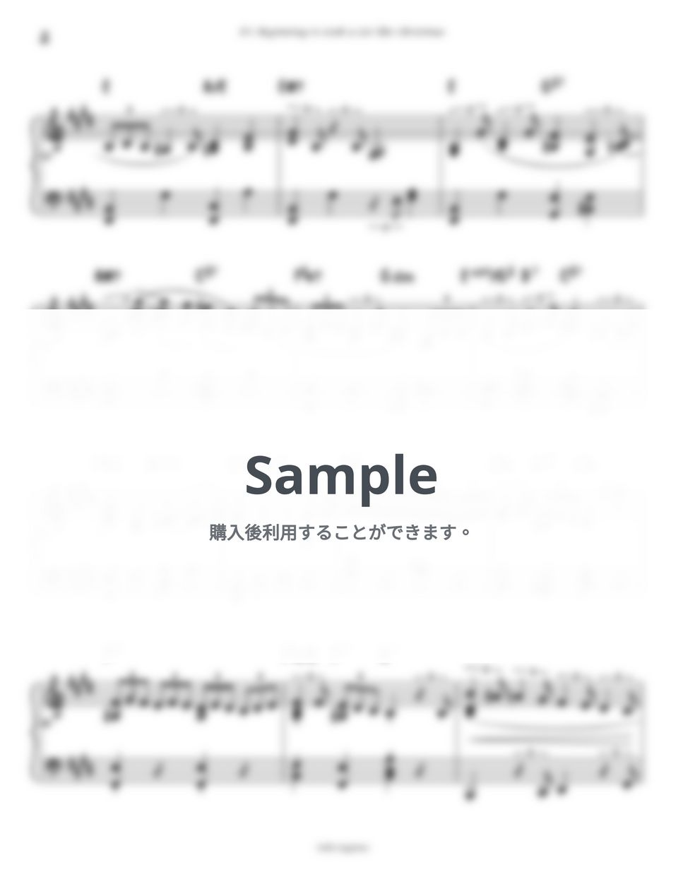 Michael Bublé - It&#x27;s Beginning to Look a Lot like Christmas (Piano Sheet) by Divingtone