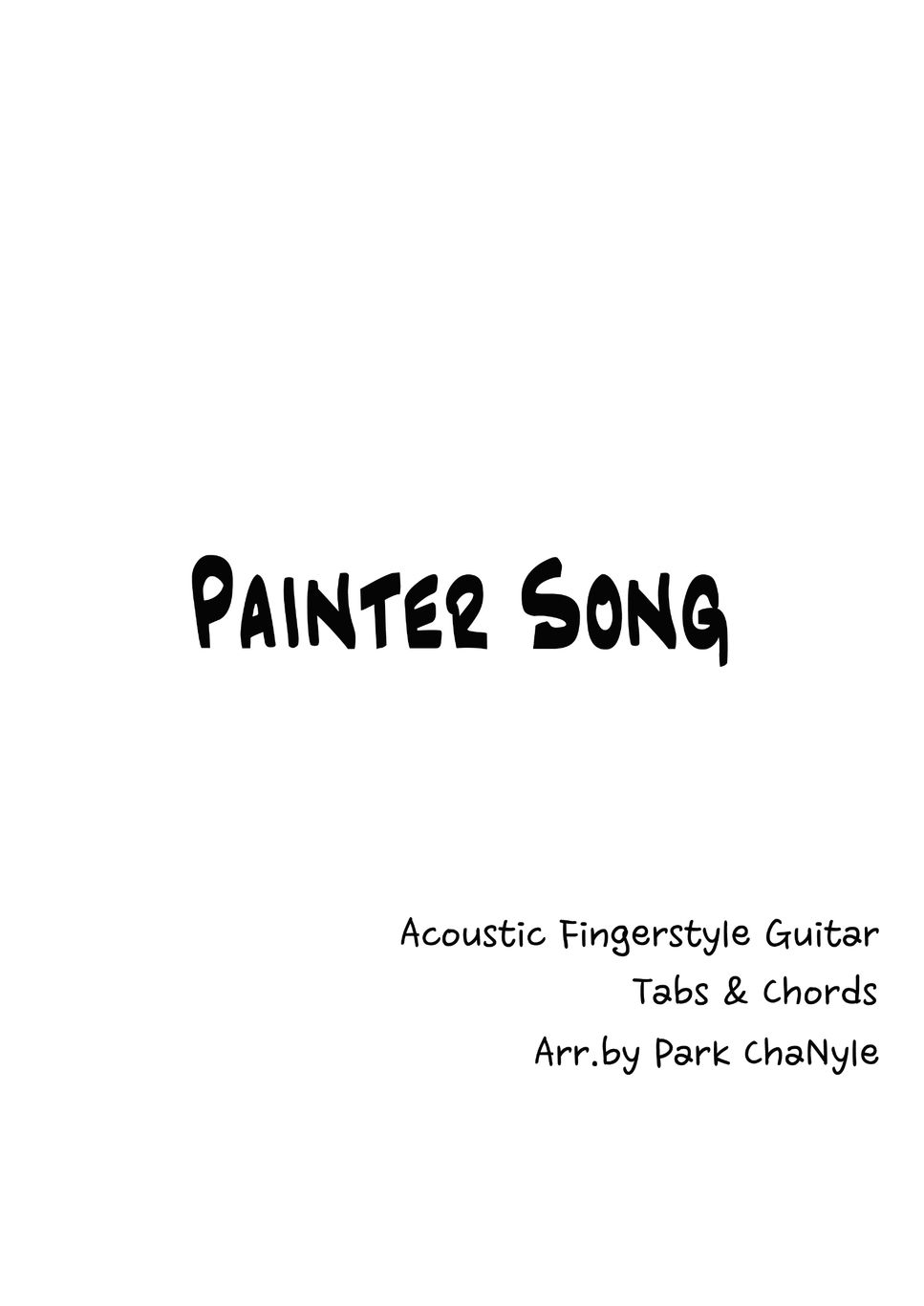 Norah Jones,Jay Newland, Arif Mardin - Painter Song (Acoustic Fingerstyle) by Park ChaNyle