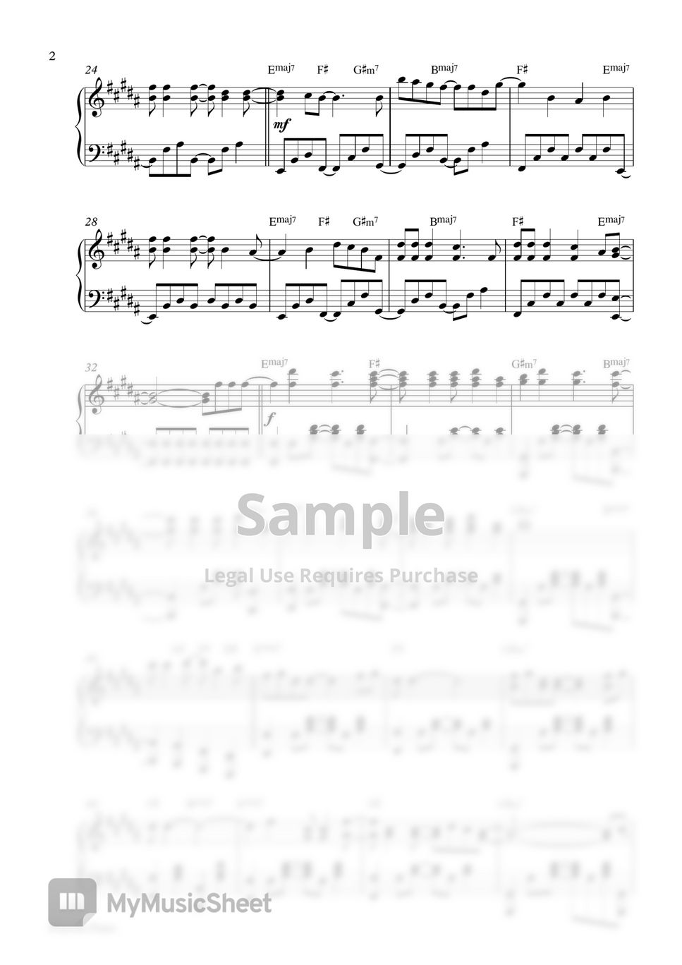 SEVENTEEN - Rock with you (2 PDF: in Original Key B Major & Easier Key C Major) by Pianella Piano