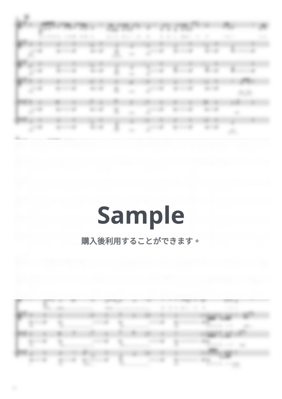 Official髭男dism - アポトーシス (アカペラ楽譜) by まーびーショップ