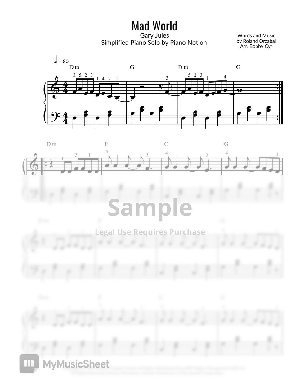 gary-jules-mad-world-piano-solo-by-piano-notion