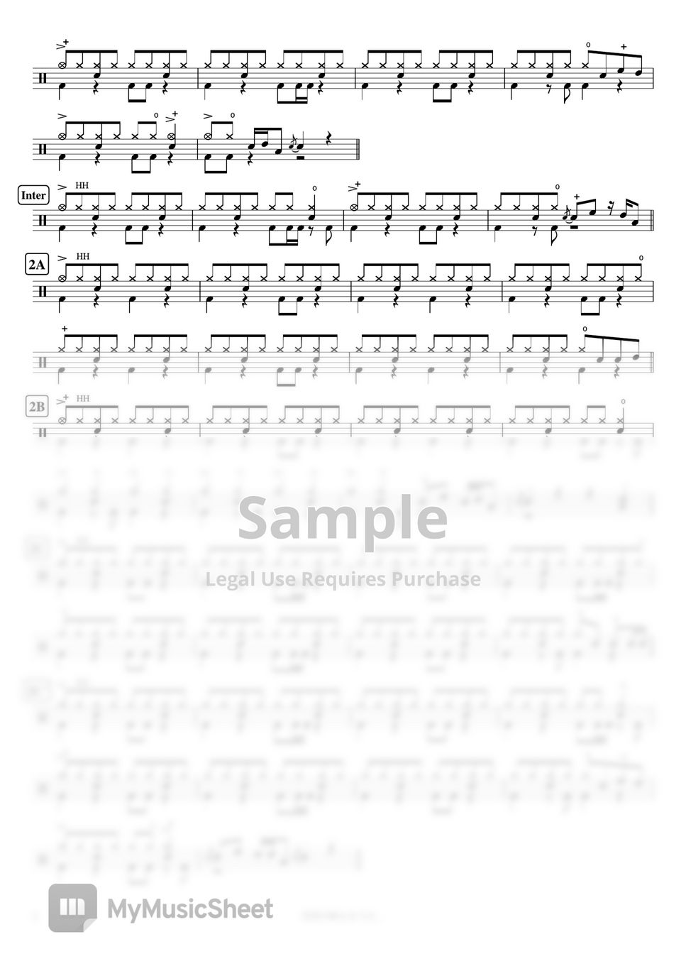 WANDS - 世界が終るまでは… (アニメ「SLAM DUNK」第2期EDテーマ) by Cookai's J-pop Drum sheet music!!!