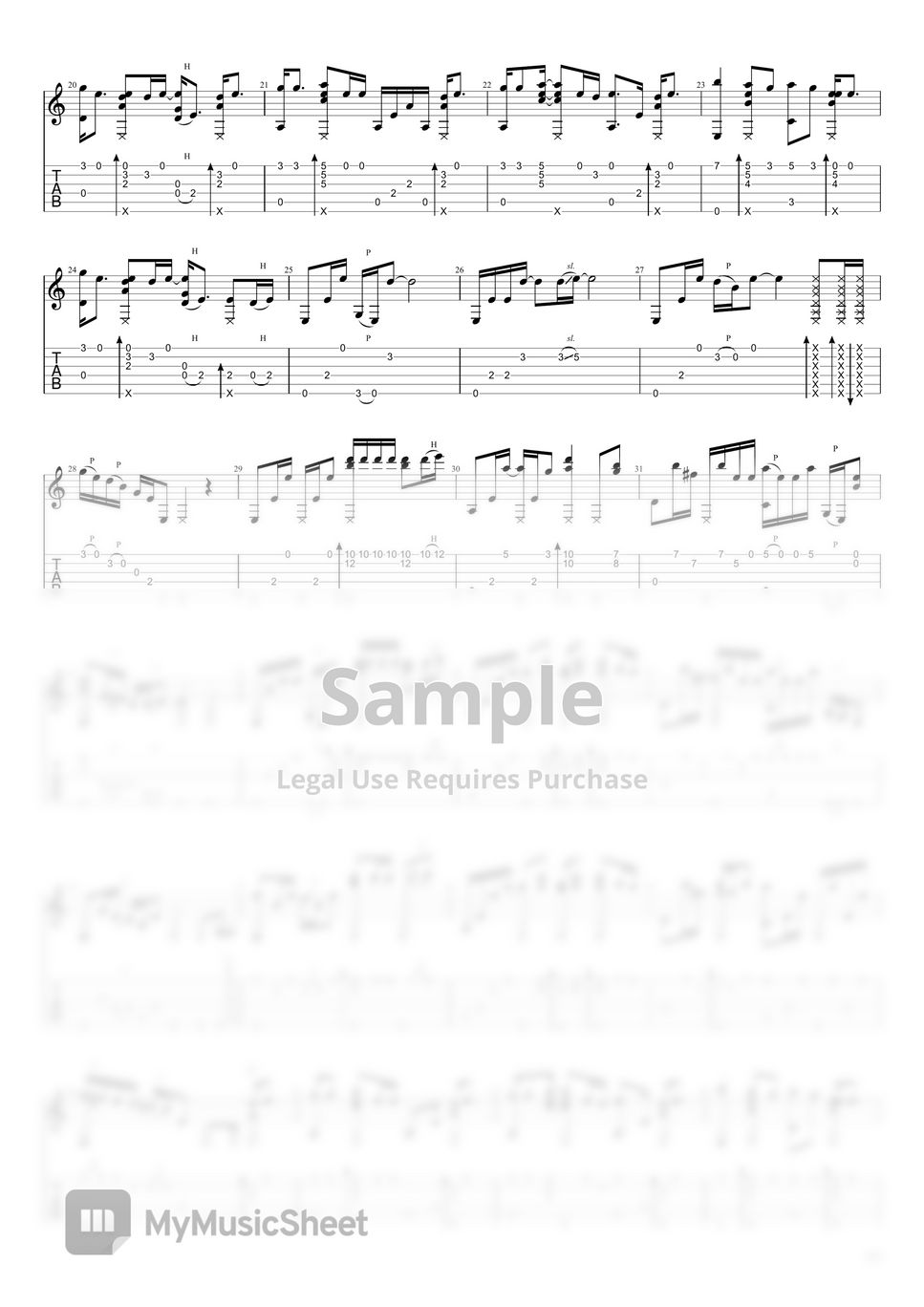 Fleetwood Mac The Chain (Fingerstyle Guitar Arrangement, Standard