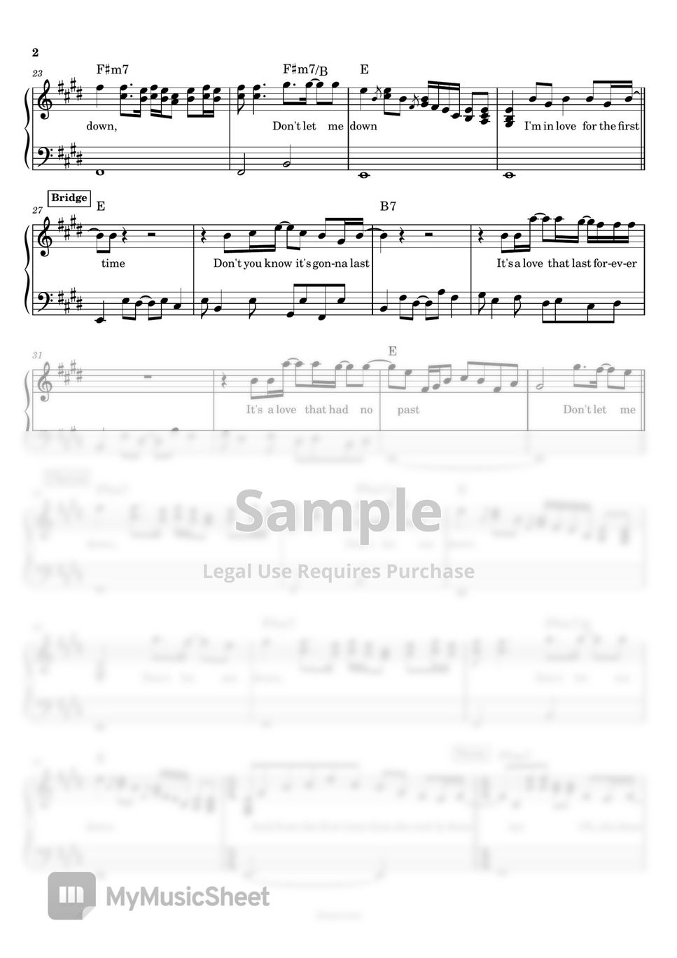 the-beatles-don-t-let-me-down-piano-sheets-by-anacrusa