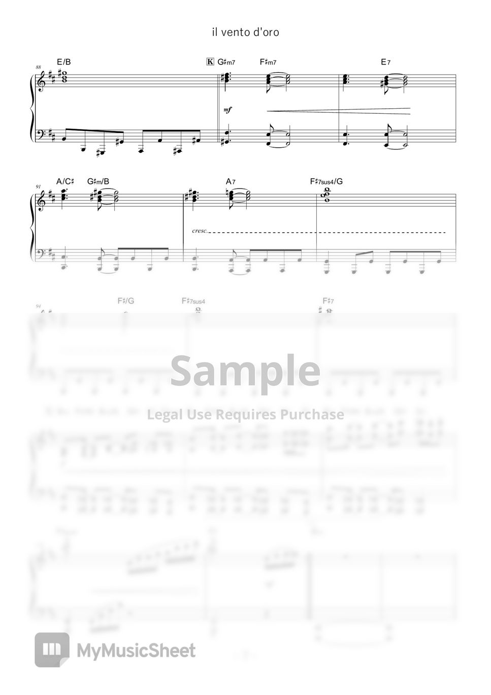 JoJo's Bizarre Adventure Part 5: Golden Wind OST - Giorno's Theme - il vento d'oro (★★★★★) by D-sun