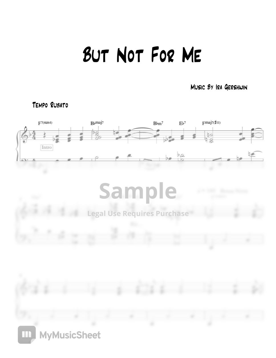 Ira Gershwin - But Not For Me (Jazz Bossanova) by MIWHA