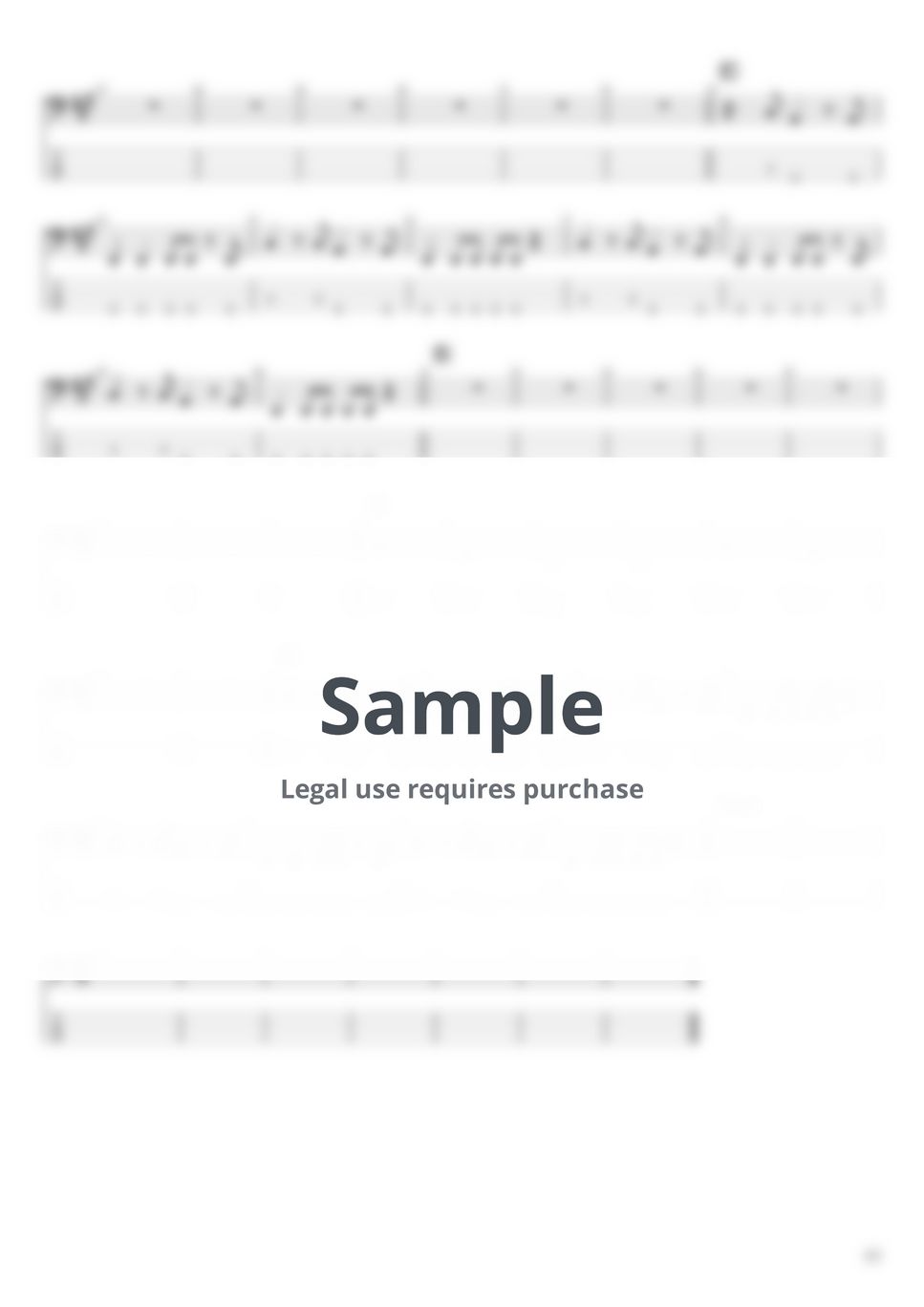 The Chainsmokers Roses ft. ROZES Tab + 1staff by BassBlur