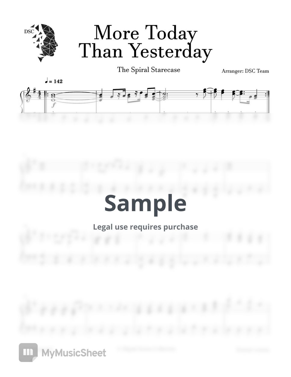 The Spiral Starecase - More Today Than Yesterday Sheets by Digital ...