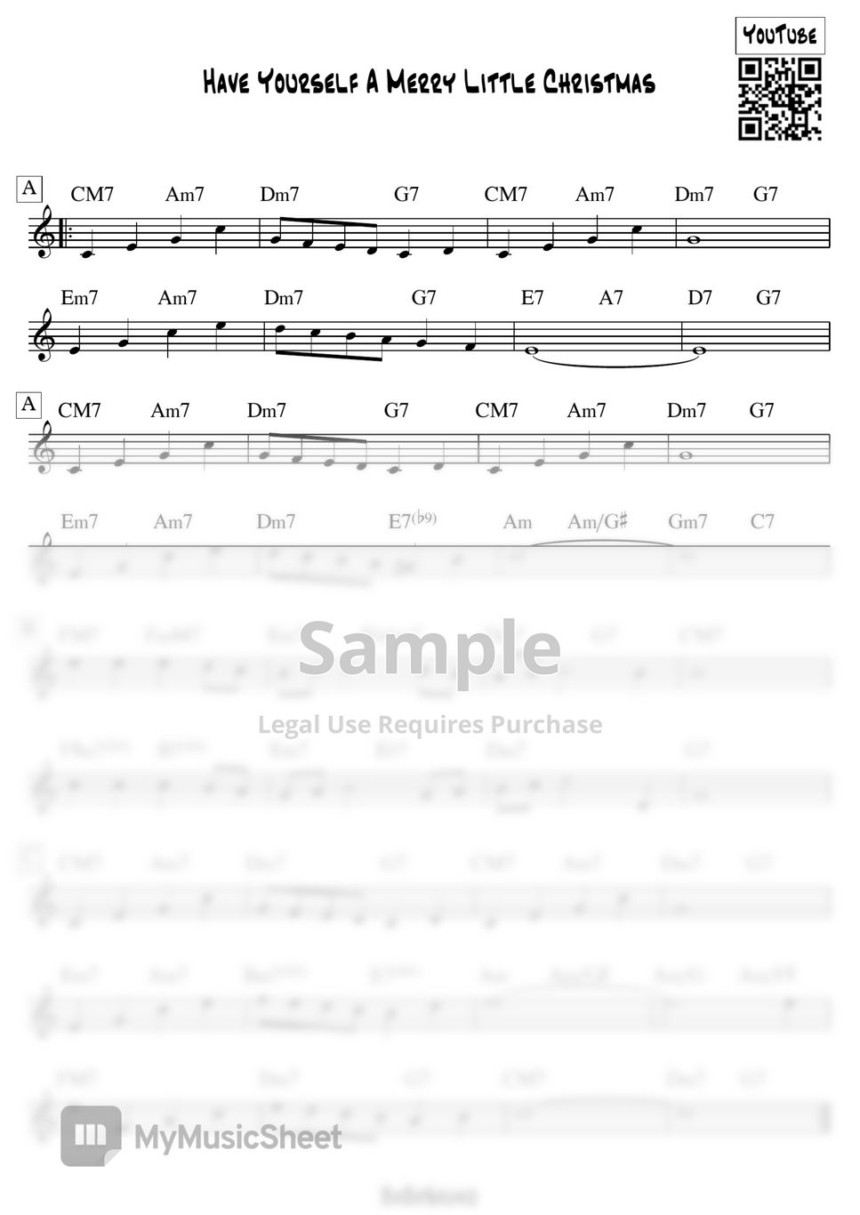 Carol Have Yourself A Merry Little Christmas With Backing Track 