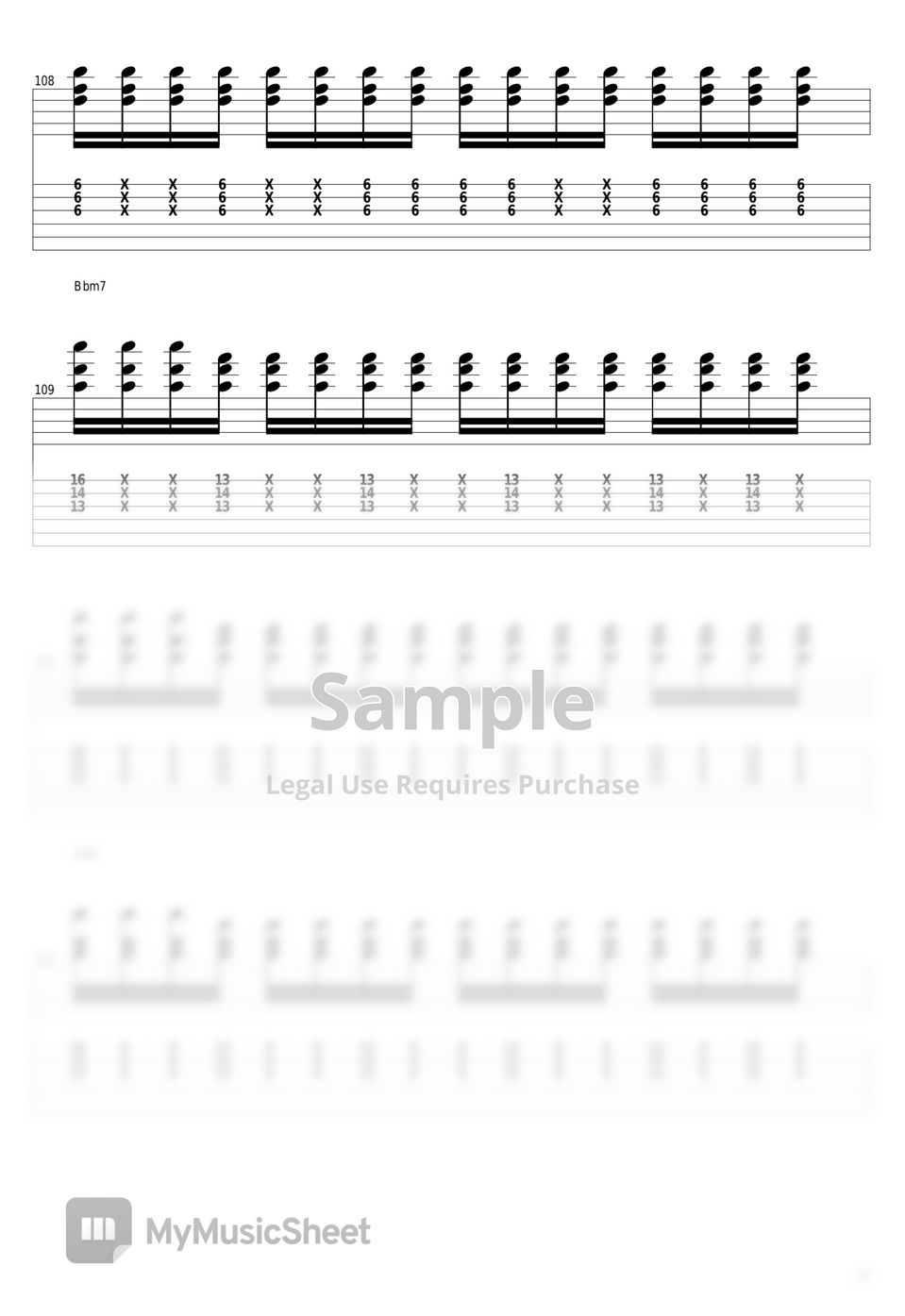 Daft Punk - Lose Yourself To Dance タブ+五線譜 by guitar