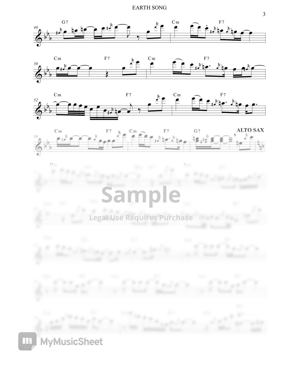 Earth Song - Michael Jackson (Tenor &amp; Alto Sax) by Ismael Dorado