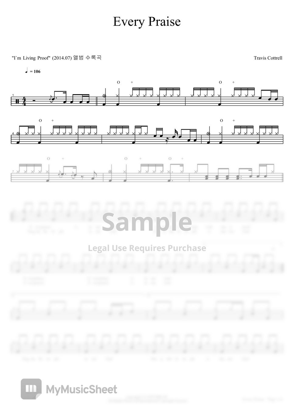 Travis Cottrell - Every Praise Sheets By COPYDRUM