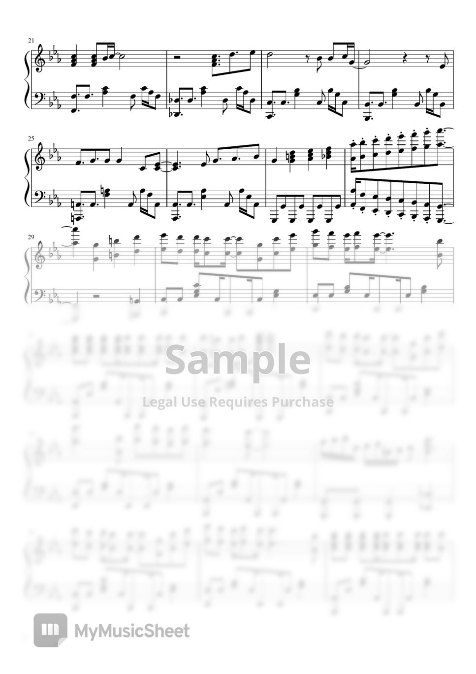 Traitor's Requiem - Jojo's Bizarre Adventure OP 9 Sheet music for Piano  (Solo)