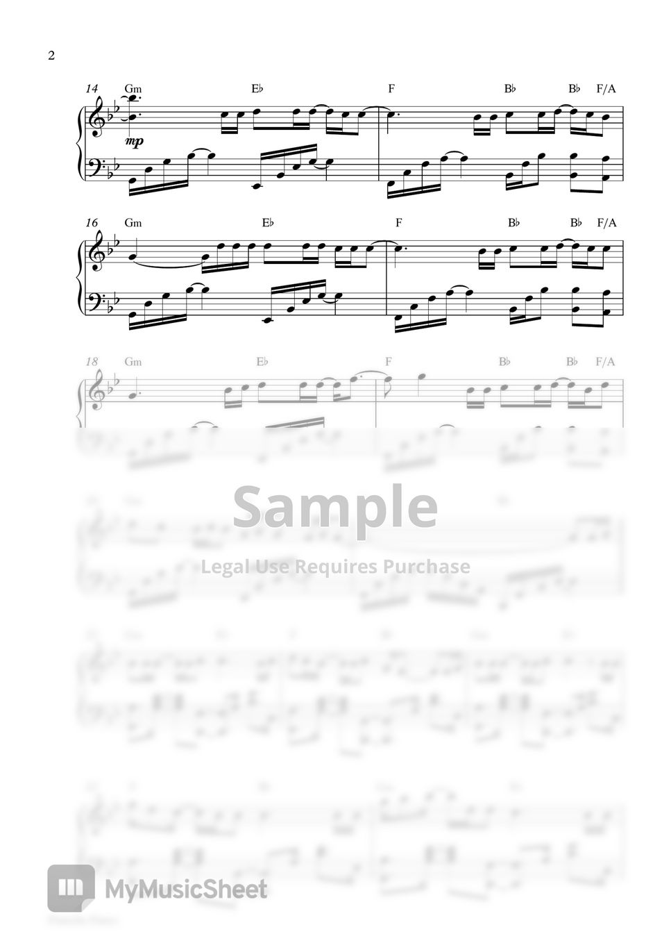 SHAUN - Way Back Home (Piano Sheet) by Pianella Piano