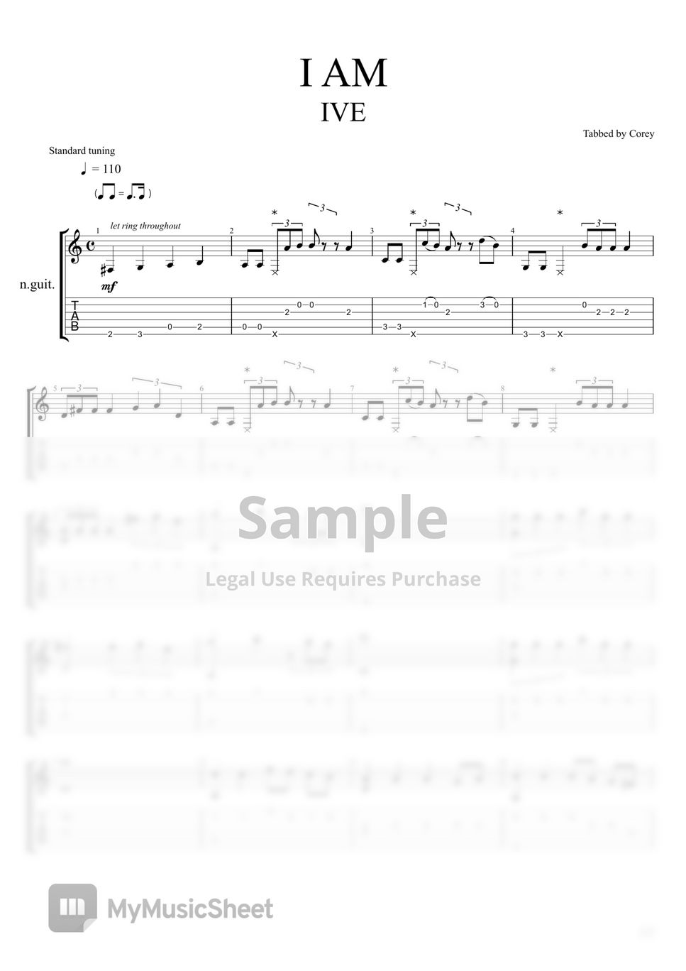 ive-i-am-i-am-ive-easy-guitar-fingerstyle-acoustic-guitar-tab