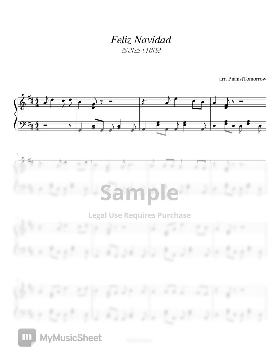 christmas-song-feliz-navidad-christmas-carol-sheets-by-pianisttomorrow