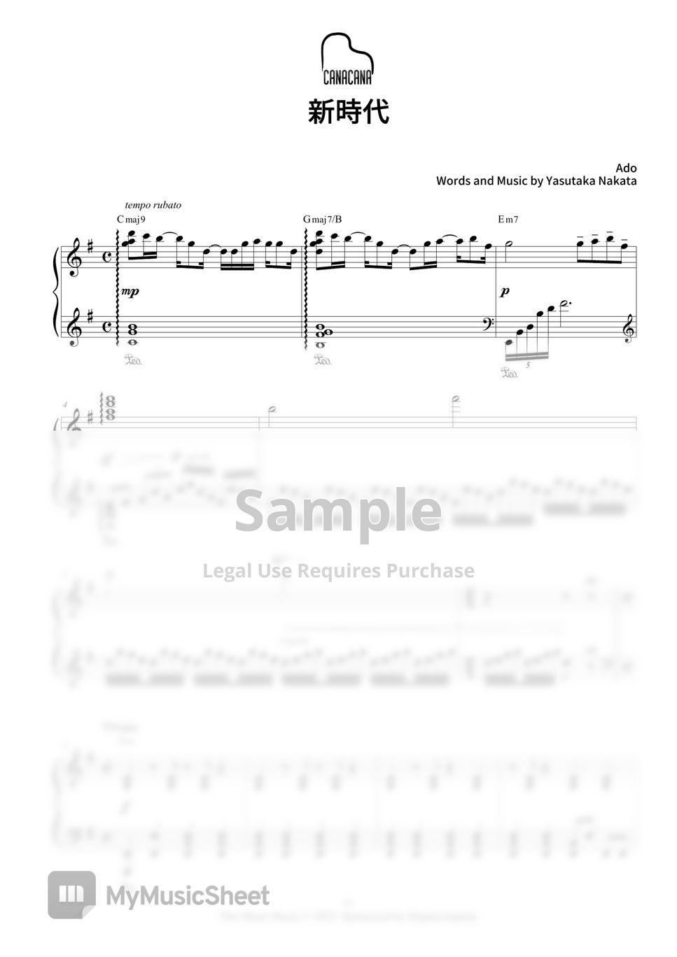 ONE PIECE FILM RED New Genesis Sheets by CANACANA family