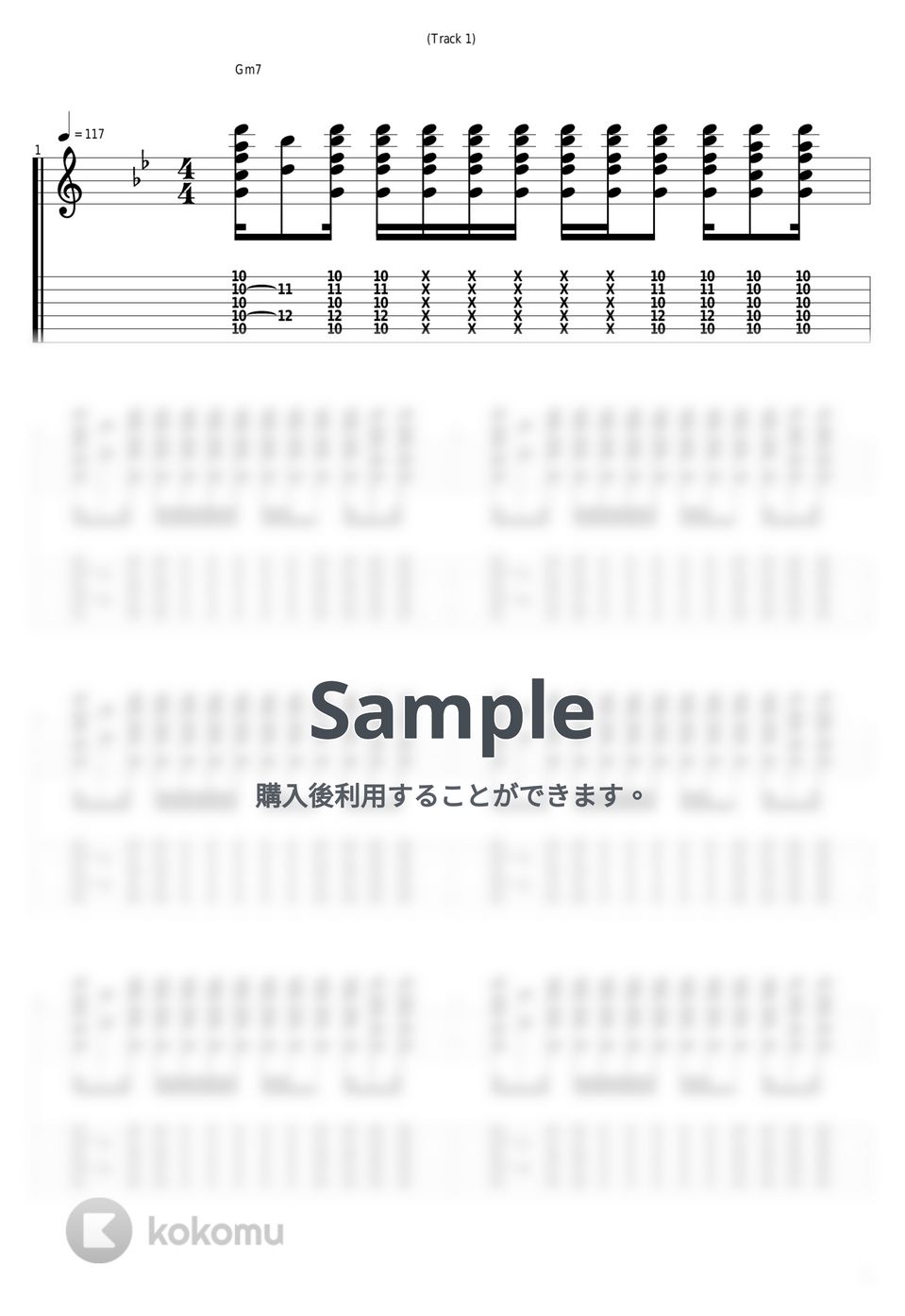 Doobie Brothers Long Train Runnin' タブ + 五線譜 by guitar cover with tab
