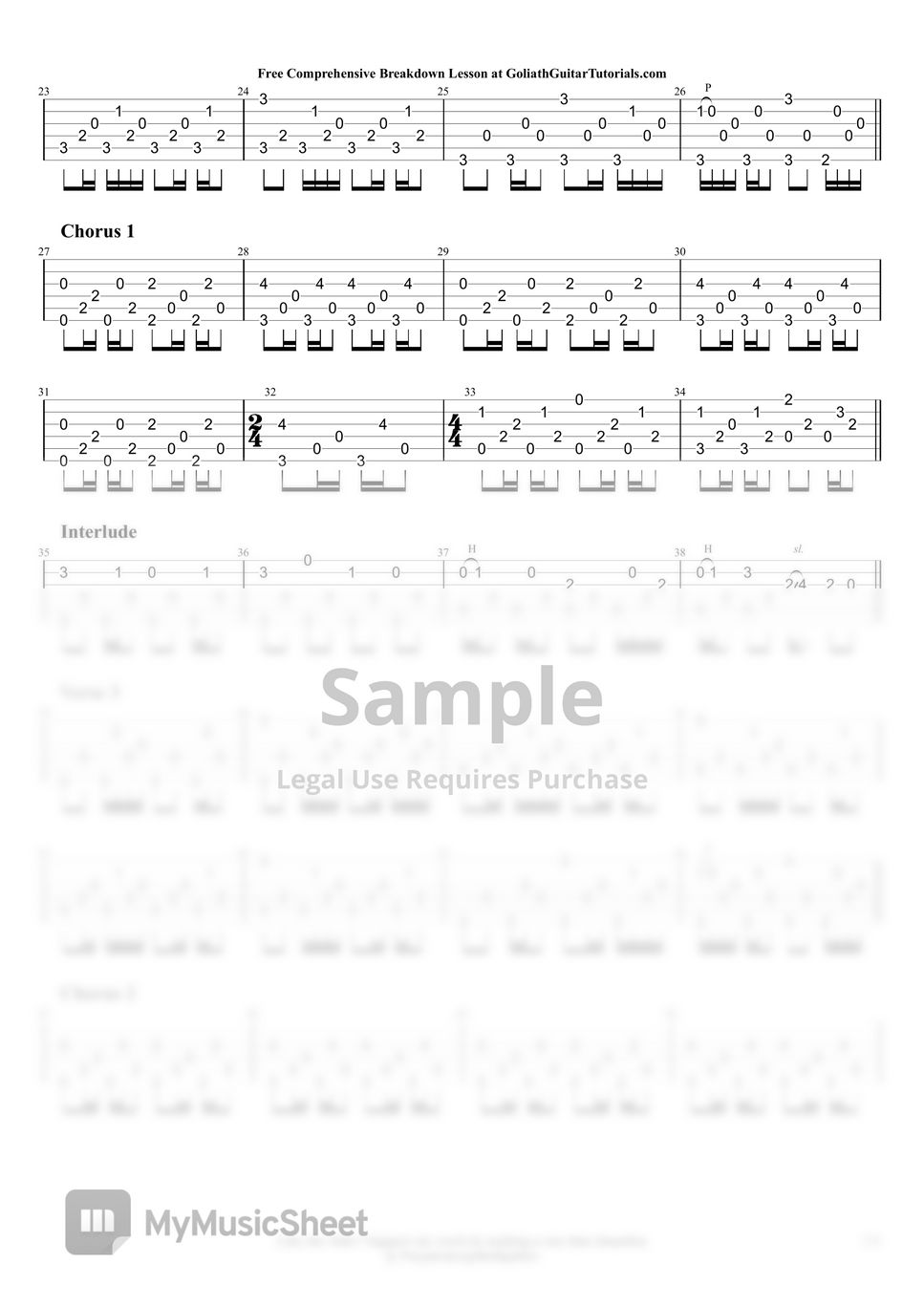 Danny Vera - Roller Coaster Sheets By Goliath Guitar Tutorials