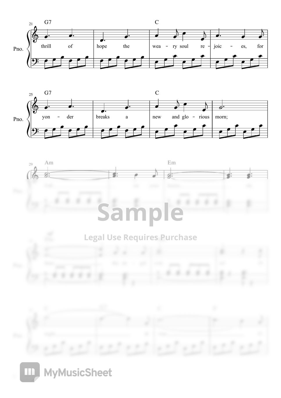 Richard Carpenter, Adolphe Adam - O Holy Night (For Easy Piano With Chord and Lyric) by poon