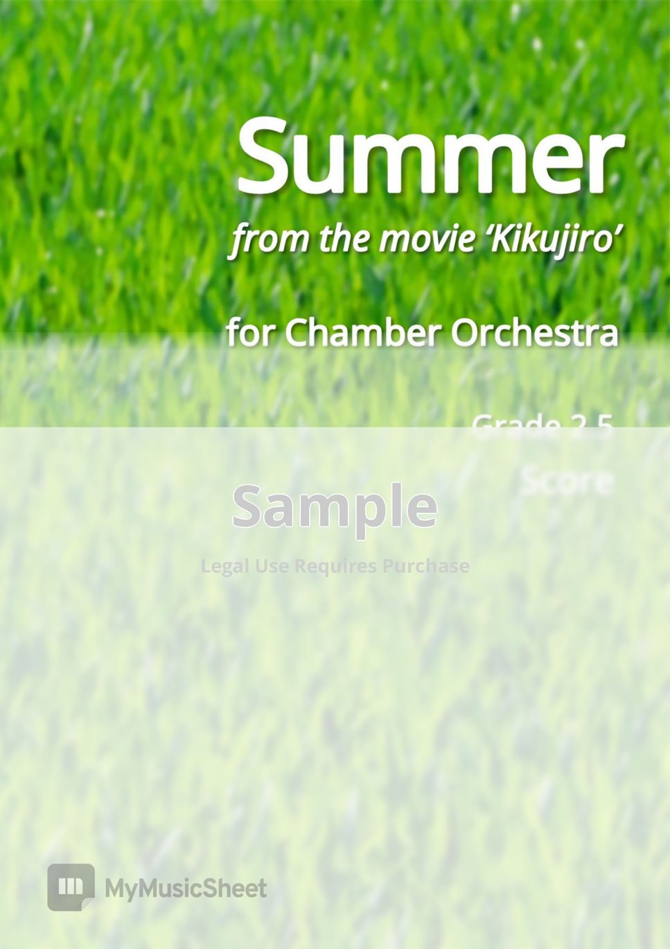 Joe Hisaishi - Summer (Full Score) by Youngsuk Kim