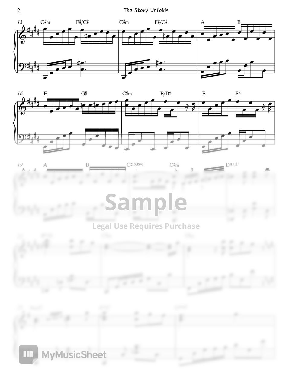 Sdorica : Sunset - The Story Unfolds  Piano Sheet by. Gloria L.