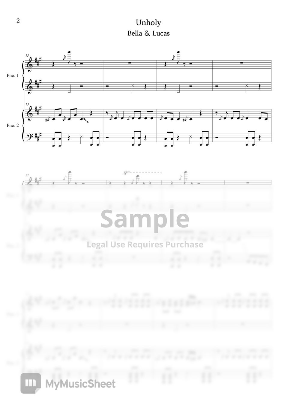 Sam Smith Unholy Sheets by BELLA&LUCAS