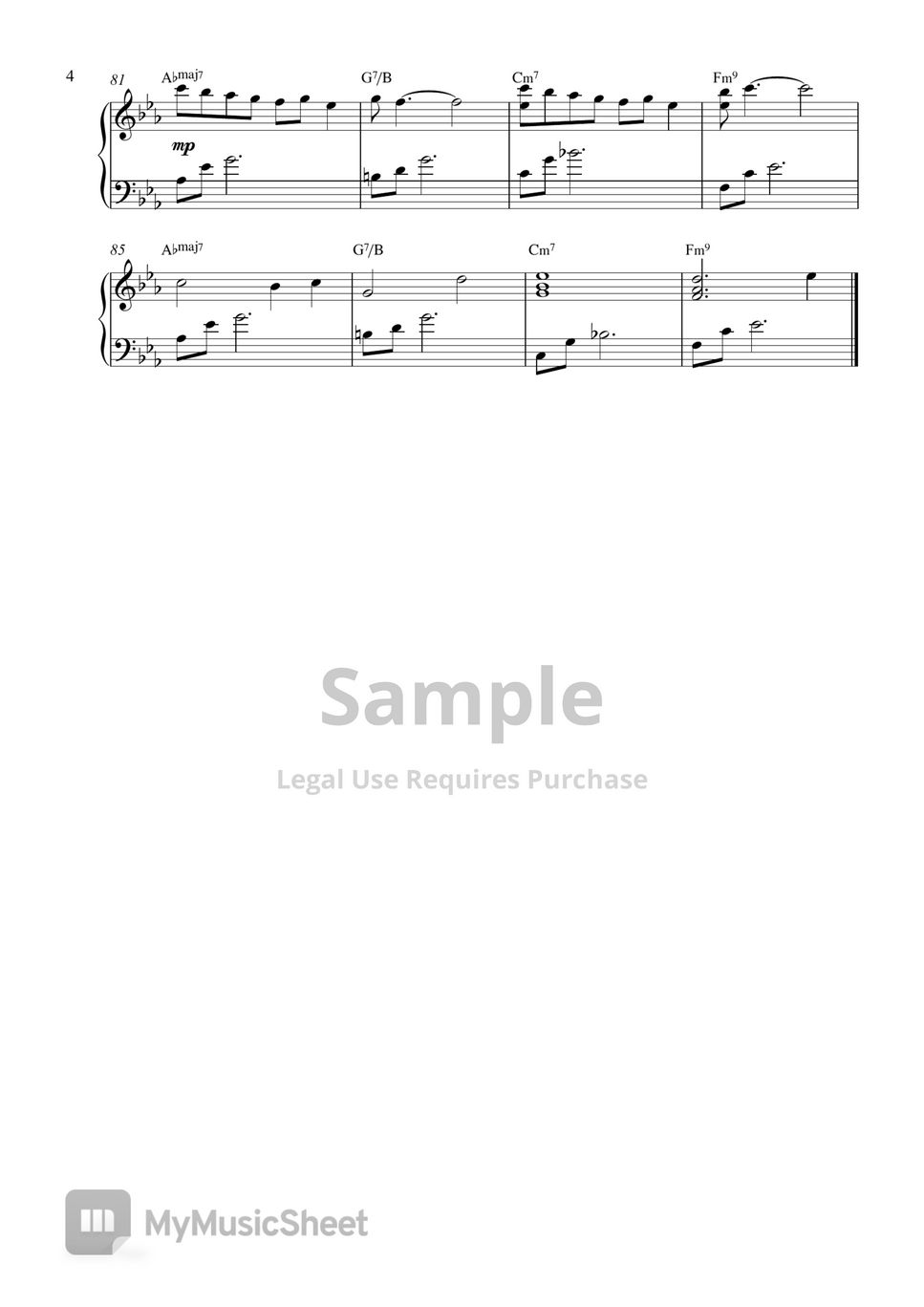 Jimin - Alone (Piano Sheet) Sheets by Pianella Piano