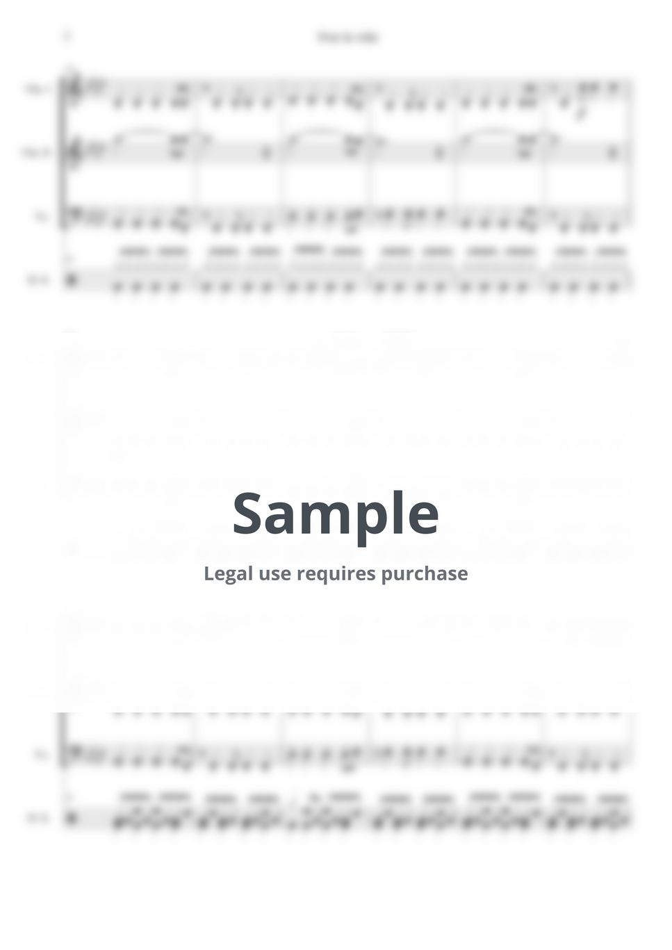 Coldplay Viva la vida (for String Trio & Drum Set) 악보 by ABGB